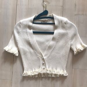 For Love and Lemons Brandi V-Neck Crop